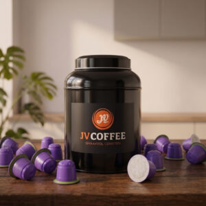 Bewaarblik Koffiecups
